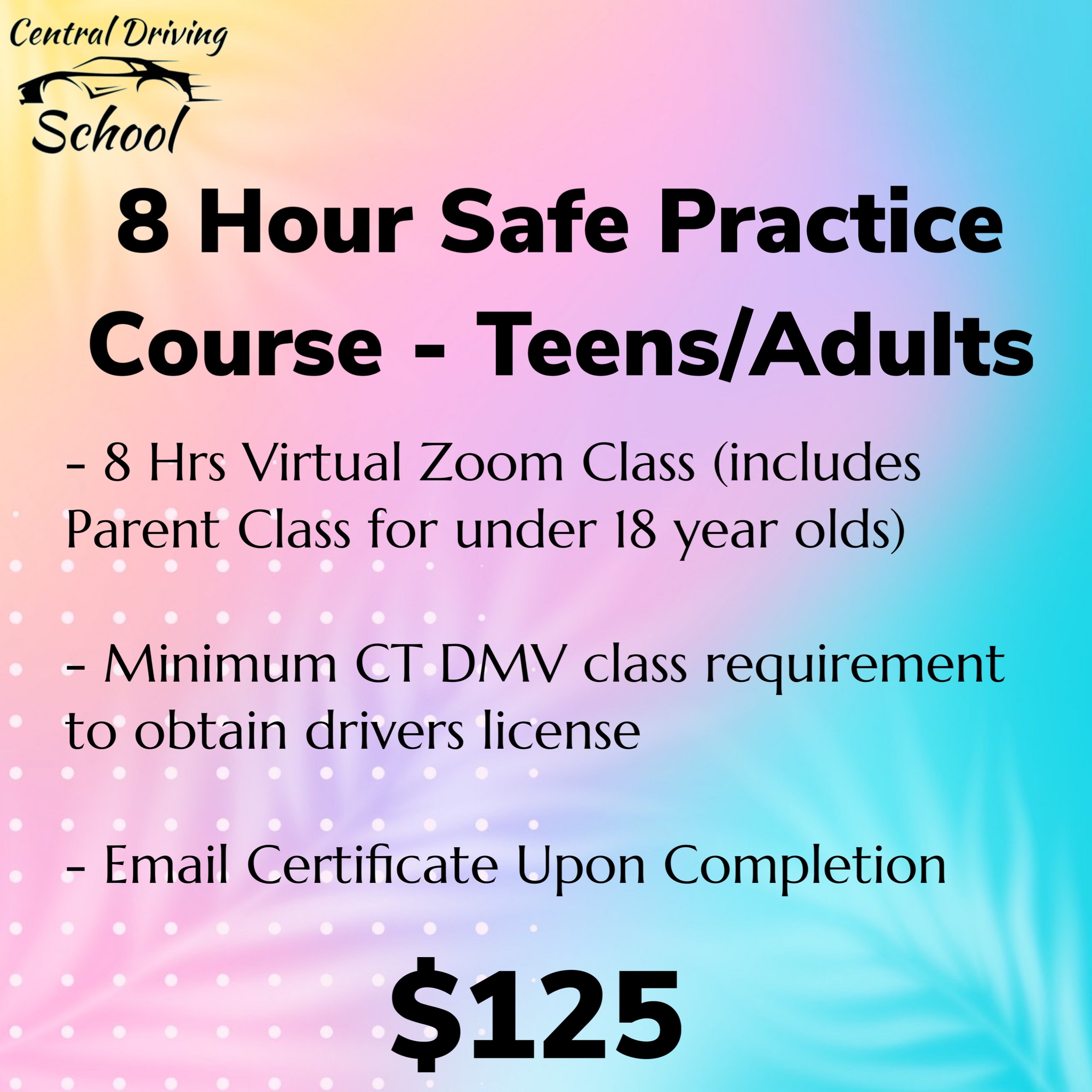 Central Driving School Berlin, CT Call/Text Today! 8608299800